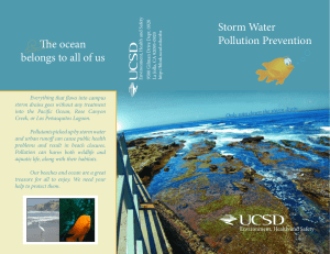| Storm Water Pollution Prevention The ocean