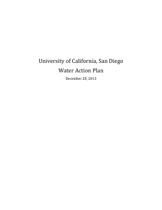 University of California, San Diego Water Action Plan December 20, 2013