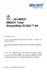 – ab186037 SMAD1 Total SimpleStep ELISA™ Kit