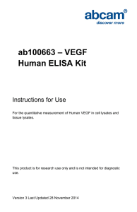 ab100663 – VEGF Human ELISA Kit Instructions for Use