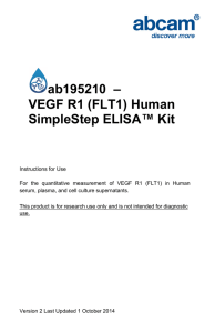 ab195210  – VEGF R1 (FLT1) Human SimpleStep ELISA™ Kit
