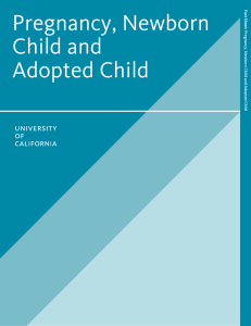 Pregnancy, Newborn Child and Adopted Child Fact Sheet: