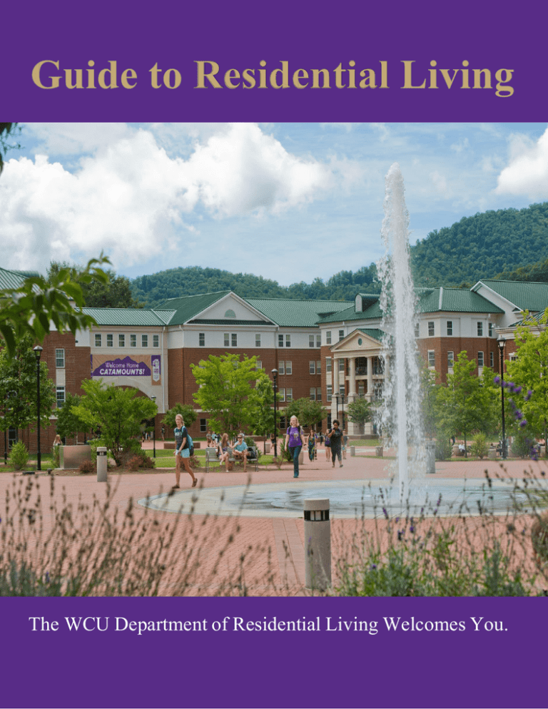 The WCU Department of Residential Living You.