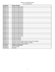 INDEX OF VA STANDARD DETAILS AS OF DECEMBER 2014 SD000115-01 Architectural Abbreviations