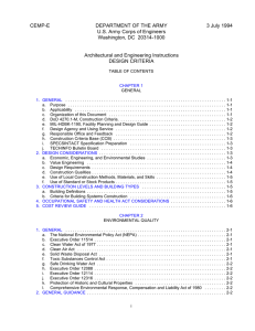 CEMP-E DEPARTMENT OF THE ARMY 3 July 1994