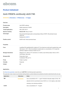 Anti-VEGFA antibody ab51745 Product datasheet 2 Abreviews 3 Images