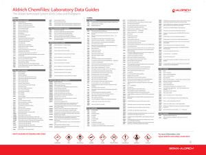 Aldrich ChemFiles: Laboratory Data Guides