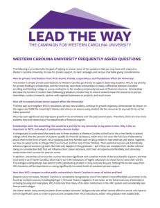 LEAD THE WAY THE CAMPAIGN FOR WESTERN CAROLINA UNIVERSITY