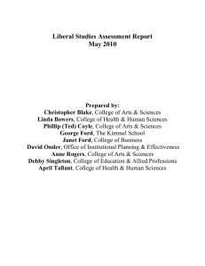 Liberal Studies Assessment Report May 2010