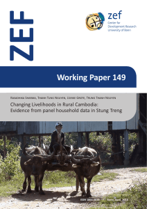 ZEF Working Paper 149 Changing Livelihoods in Rural Cambodia: