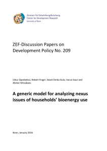 ZEF-Discussion Papers on Development Policy No. 209