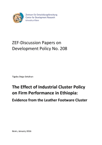 ZEF-Discussion Papers on Development Policy No. 208