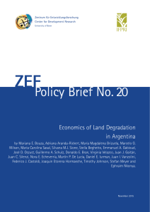 ZEF Policy Brief No. 20 Economics of Land Degradation in Argentina