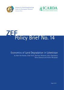 ZEF Policy Brief No. 14 Economics of Land Degradation in Uzbekistan