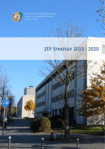 ZEF Strategy 2015 - 2020 1