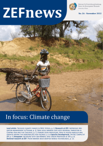 ZEFnews In focus: Climate change No. 26 - November 2012
