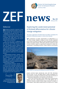 ZEF news D Exploring the underrated potential