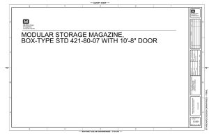 MODULAR STORAGE MAGAZINE, BOX-TYPE STD 421-80-07 WITH 10’-8&#34; DOOR G-001 4