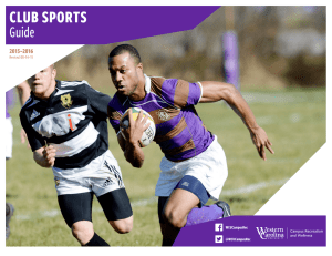 CLUB SPORTS Guide 2015–2016 Revised 08–14–15