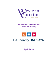 Emergency Action Plan Killian Building April 2016