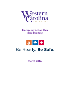 Emergency Action Plan Reid Building March 2016