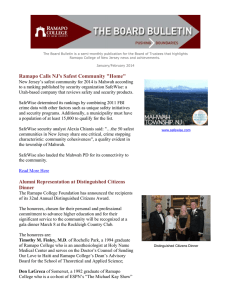 The Board Bulletin is a semi-monthly publication for the Board... Ramapo College of New Jersey news and achievements.