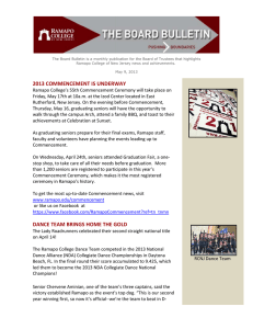 The Board Bulletin is a monthly publication for the Board... Ramapo College of New Jersey news and achievements.