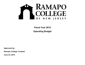 Fiscal Year 2015 Operating Budget  Approved by: