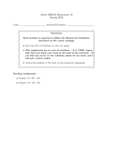 Math 1090.04 Homework 10 Spring 2013