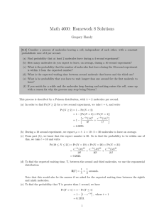 Math 4600: Homework 8 Solutions Gregory Handy