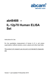 ab48488  – IL-12p70 Human ELISA Set