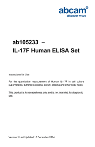 ab105233  – IL-17F Human ELISA Set