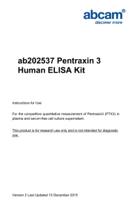 ab202537 Pentraxin 3 Human ELISA Kit