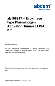 ab108917 – Urokinase type Plasminogen Activator Human ELISA Kit