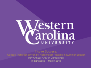 Inspire Success: 98 Annual NASPA Conference