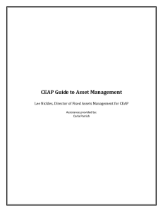 CEAP Guide to Asset Management Assistance provided by: