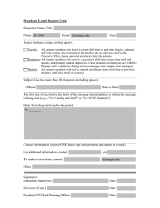 Broadcast E-mail Request Form  Requestor Name, Title: