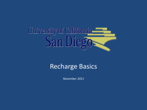 Recharge Basics  November 2011