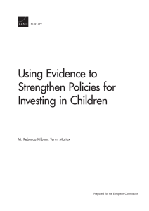 Using Evidence to Strengthen Policies for Investing in Children
