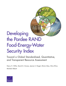 Developing the Pardee RAND Food-Energy-Water Security Index