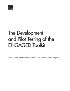 The Development and Pilot Testing of the ENGAGED Toolkit