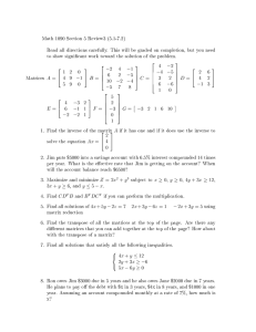 Math 1090 Section 5 Review3 (5.1-7.2)