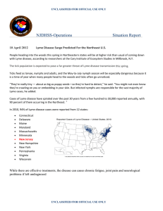 NJDHSS-Operations          ... Lyme Disease Surge Predicted For the Northeast U.S. 10 April 2012