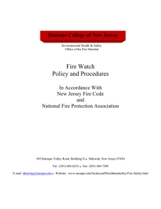 . Fire Watch Policy and Procedures