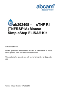 ab202408 –    sTNF RI (TNFRSF1A) Mouse SimpleStep ELISA® Kit