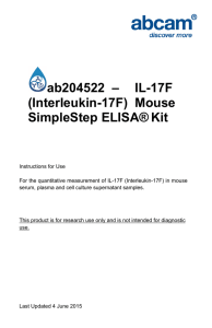 ab204522  – IL-17F (Interleukin-17F)  Mouse SimpleStep ELISA®