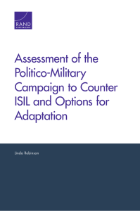 Assessment of the Politico-Military Campaign to Counter ISIL and Options for