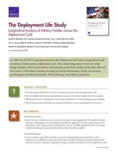 The Deployment Life Study Longitudinal Analysis of Military Families Across the
