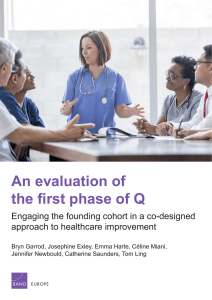 An evaluation of the first phase of Q approach to healthcare improvement