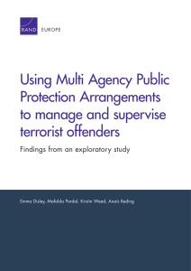 Using Multi Agency Public Protection Arrangements to manage and supervise terrorist offenders